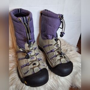 Keen Hoodoo III Mid Calf Insulated Purple Grey Winter Boots 10